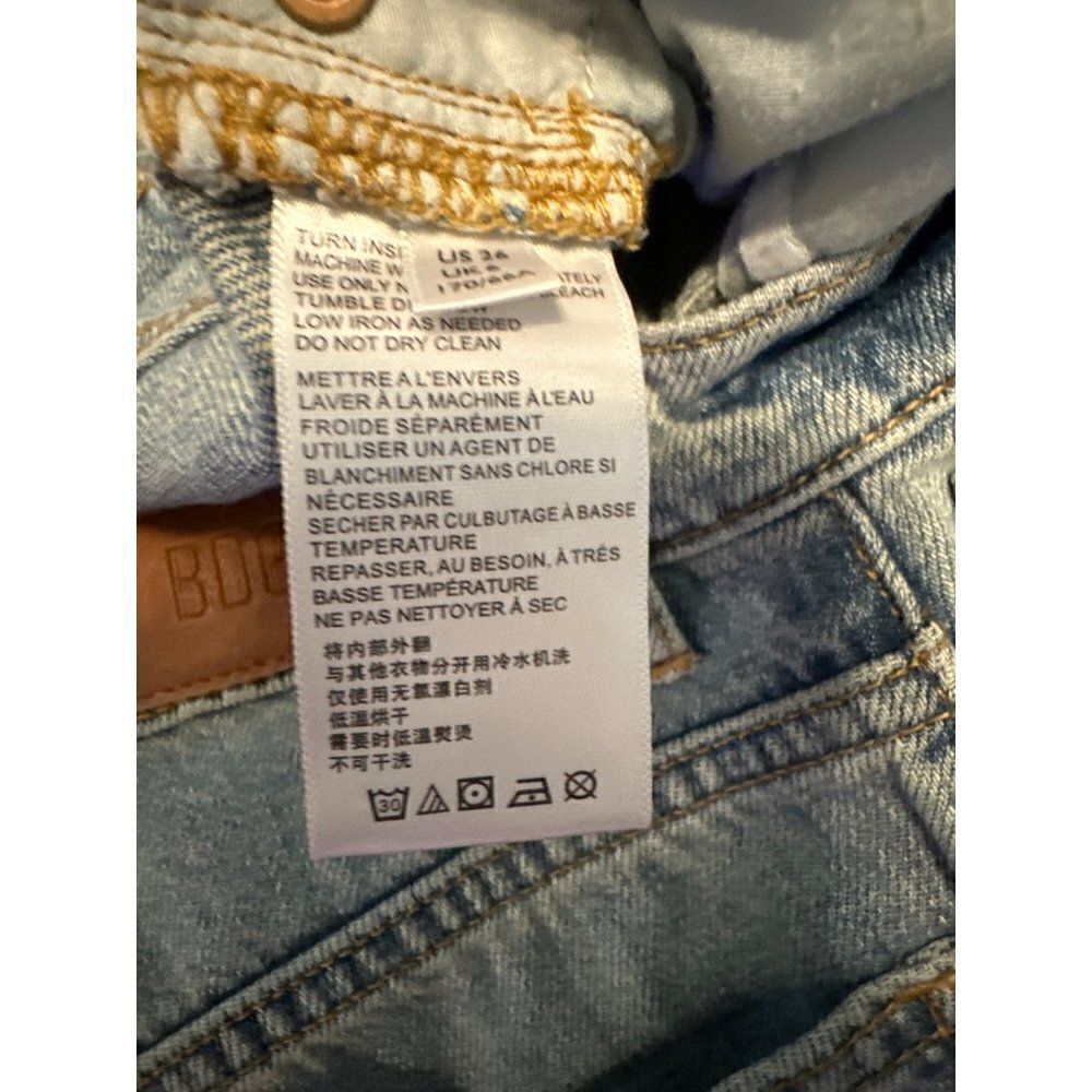 BDG Urban Outfitters Slim Straight Classic Distressed Hidden Button Fly Jeans 26 - Picture 11 of 13